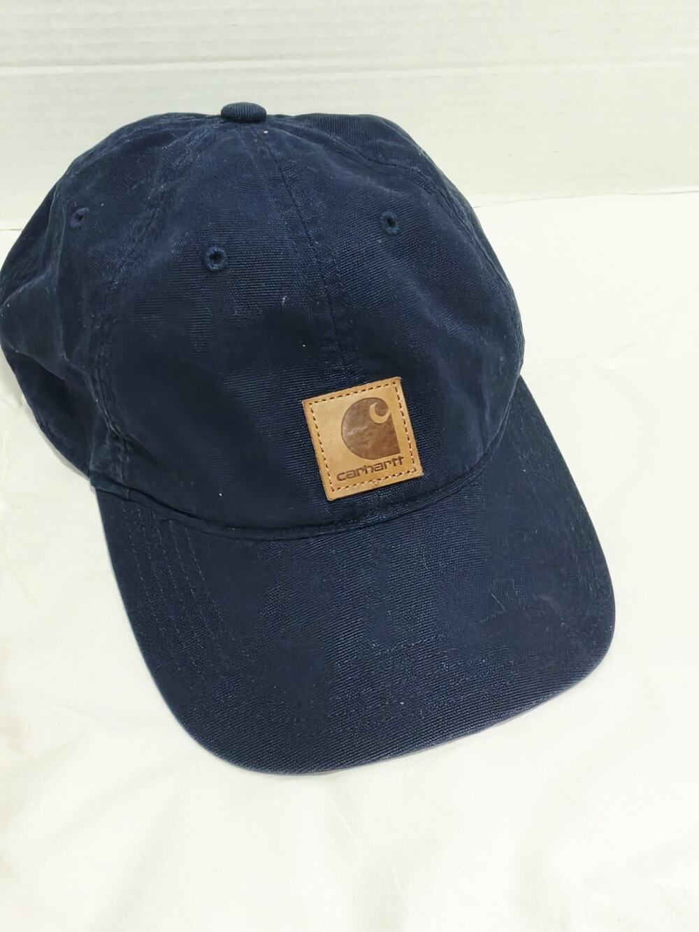 Carhartt Men's Cotton Canvas Cap Trucker Blue Workwear Adjustable